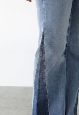 Calça Jeans GAP Wide Leg Recorte Lateral Azul