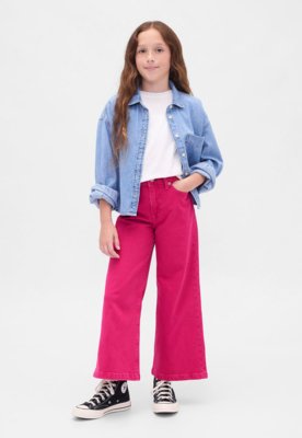 Calça Jeans Infantil GAP Reta Rosa