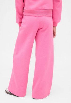 Calça de Moletom Infantil GAP Cintura Alta Perna Ampla Rosa