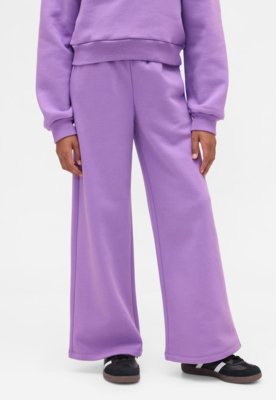 Calça de Moletom Infantil GAP Cintura Alta Perna Ampla Roxo