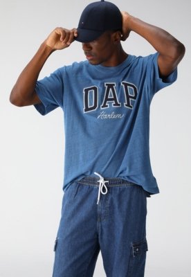 Camiseta GAP & DAP Reta Logo Azul