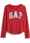 Camiseta GAP Infantil Mickey e Minnie Vermelha - Marca GAP