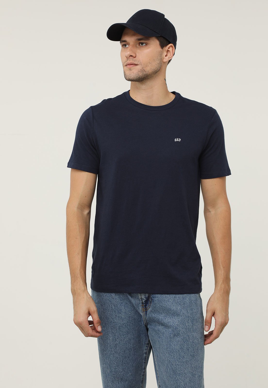 Camiseta GAP Logo Azul-Marinho