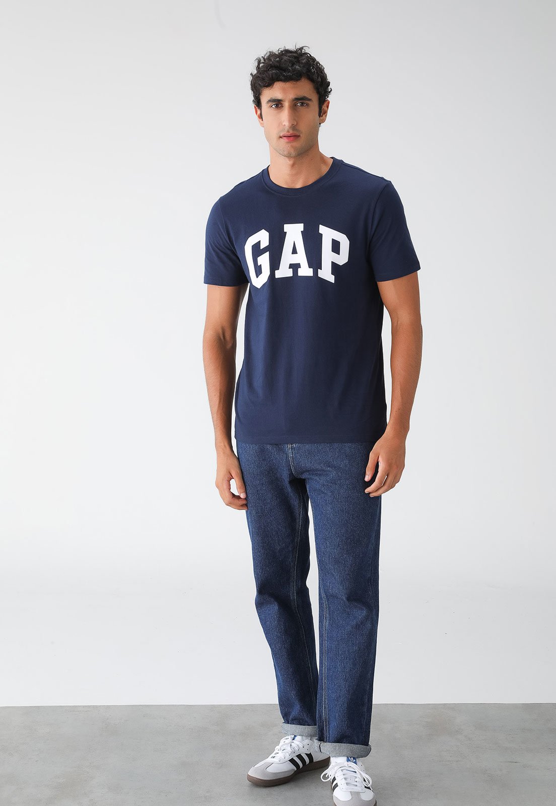 Camiseta GAP Logo Azul-Marinho