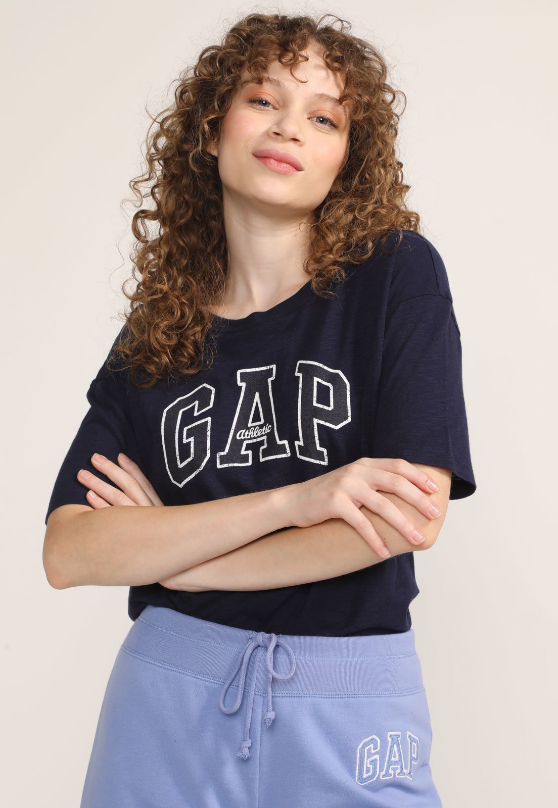 Camiseta GAP Logo Azul-Marinho