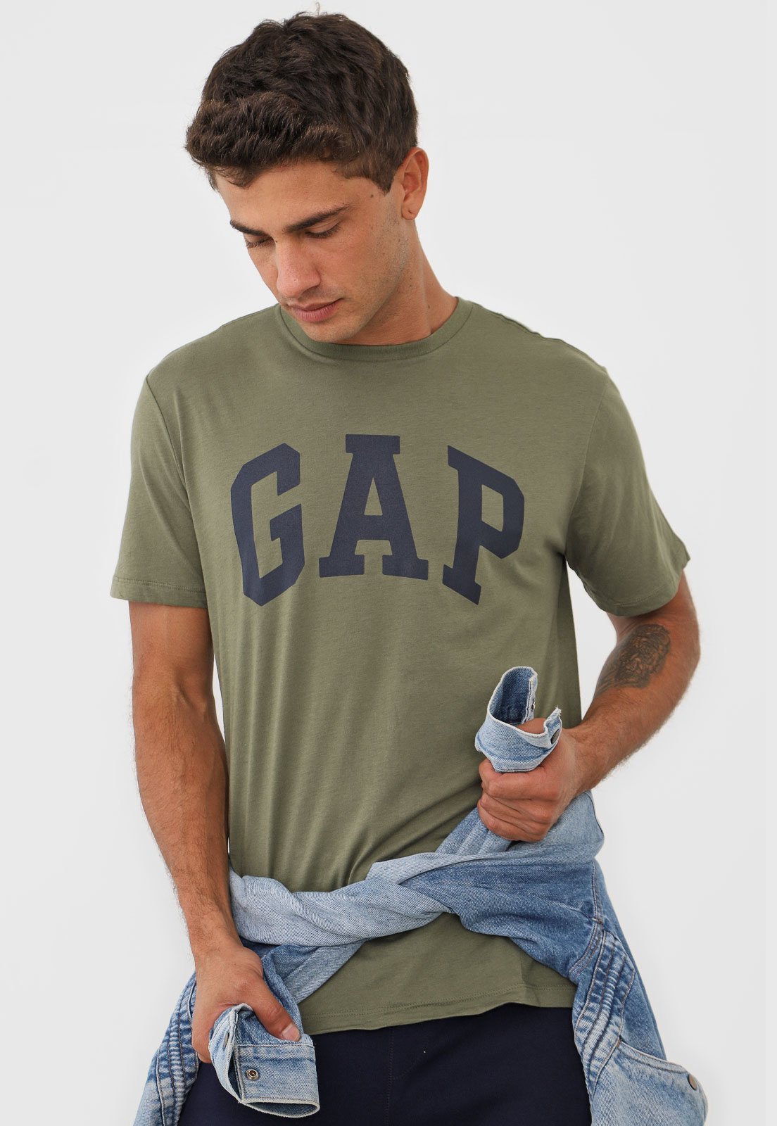 Camiseta GAP Logo Verde - Compre Agora