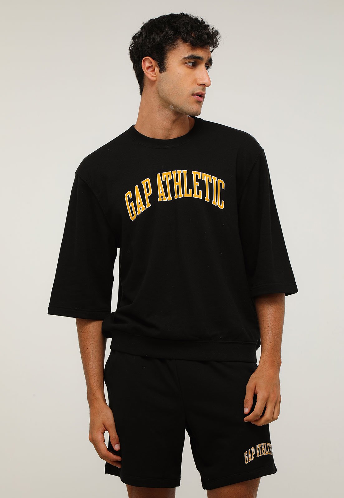 Camiseta de Moletom GAP Athletic Preta