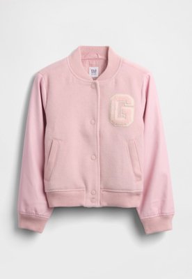 Jaqueta Infantil GAP Varsity Rosa