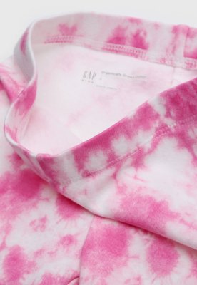 Pijama Infantil GAP Curto Full Print Rosa