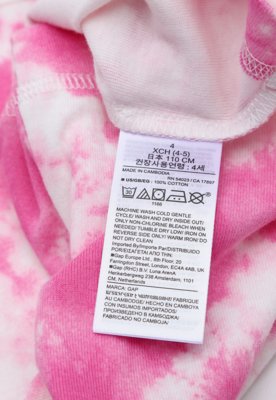 Pijama Infantil GAP Curto Full Print Rosa