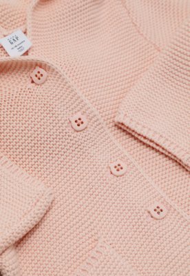 Suéter  GAP Tricot Com Capuz Rosa