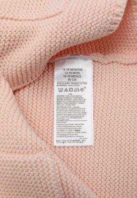 Suéter  GAP Tricot Com Capuz Rosa