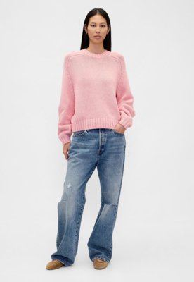 Suéter Feminino GAP Gola Redonda Rosa