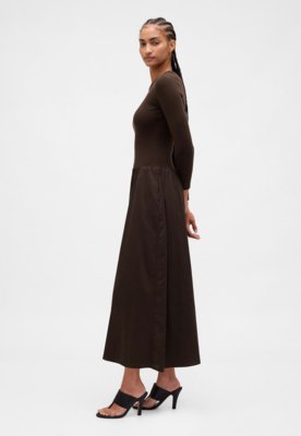 Vestido GAP Longo Ribana Marrom