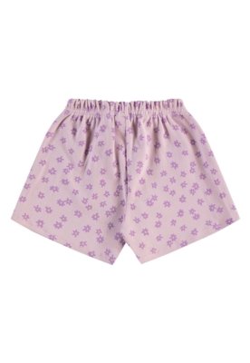 Shorts Infantil para Menina em Ribana Guloseima Roxo