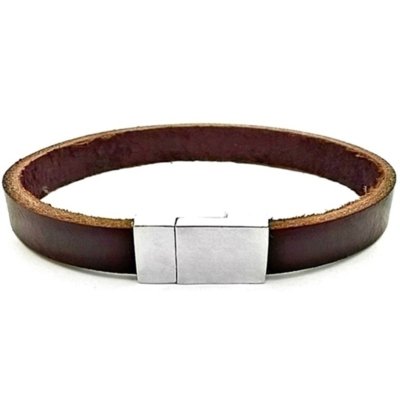 Menor preço em Pulseira Gafeno Acessórios De Couro Marrom