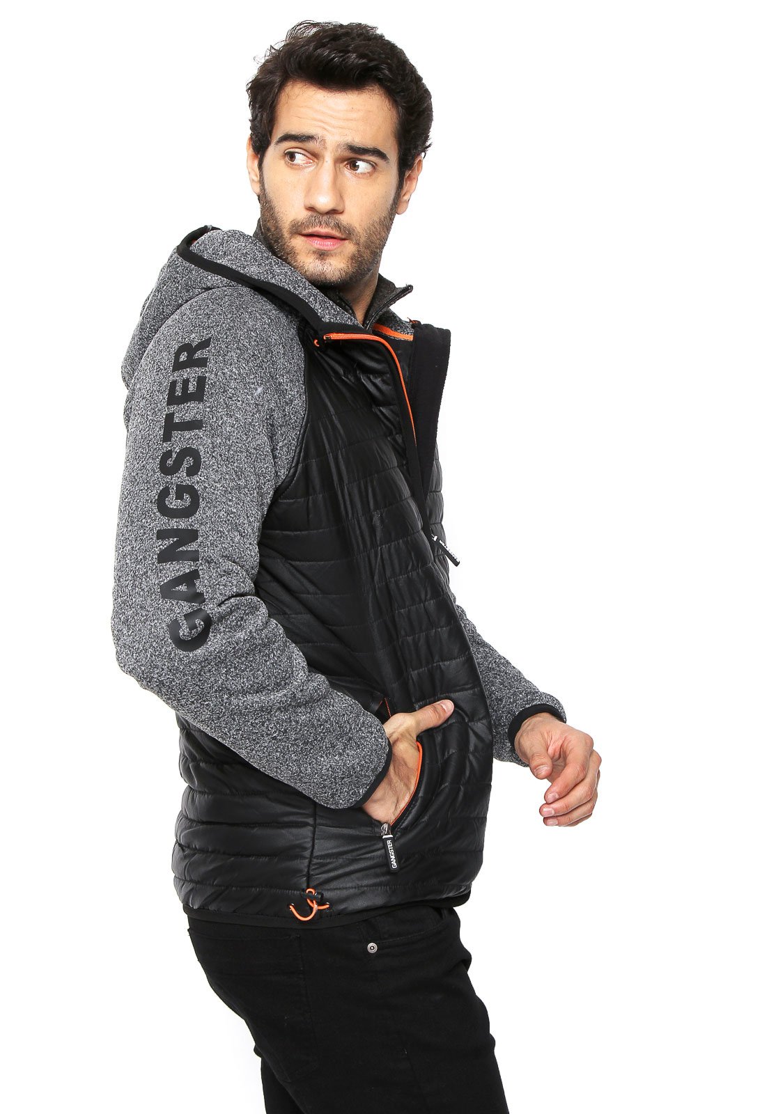 Jaqueta gangster best sale masculina com capuz