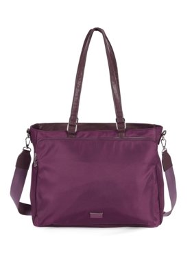 Bolsa Tote Grande Transversal Executiva Notebook Gash Roxo