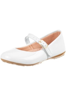 Sapatilha Infantil Bebe GiGiL Teen Boneca Rasteira Branco