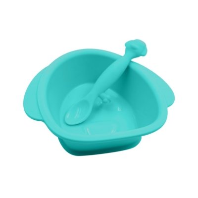 Tigela Com Ventosa E Colher Cachorro Em Silicone Girotondo Baby Verde Menor preço em Tigela Com Ventosa E Colher Cachorro Em Silicone Girotondo Baby Verde