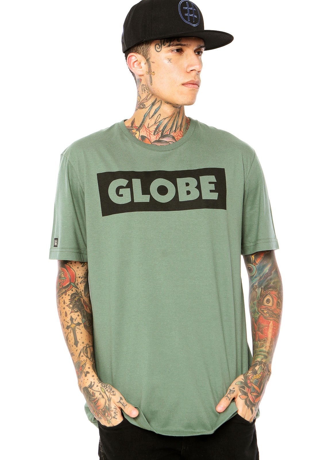 Download Camiseta Globe Globe Institucional Verde Compre Agora Kanui Brasil