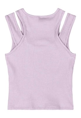 Regata Juvenil em Ribana Canelada Gloss Roxo