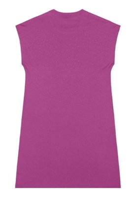 Vestido Juvenil com Strass Gloss Roxo