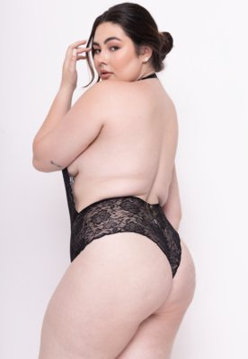 Body Rendado Golden Modas Plus Size Sexy Lingerie Feminino Sensual