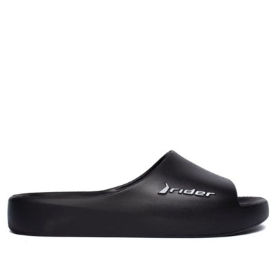 Chinelo Slide Masculino Rider R26 Moderno Preto/Branco