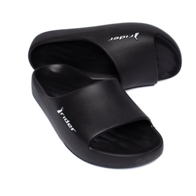 Chinelo Slide Masculino Rider R26 Moderno Preto/Branco