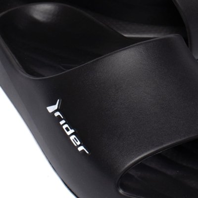 Chinelo Slide Masculino Rider R26 Moderno Preto/Branco