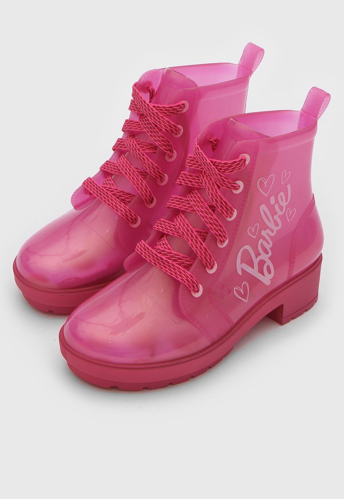 bota da barbie rosa
