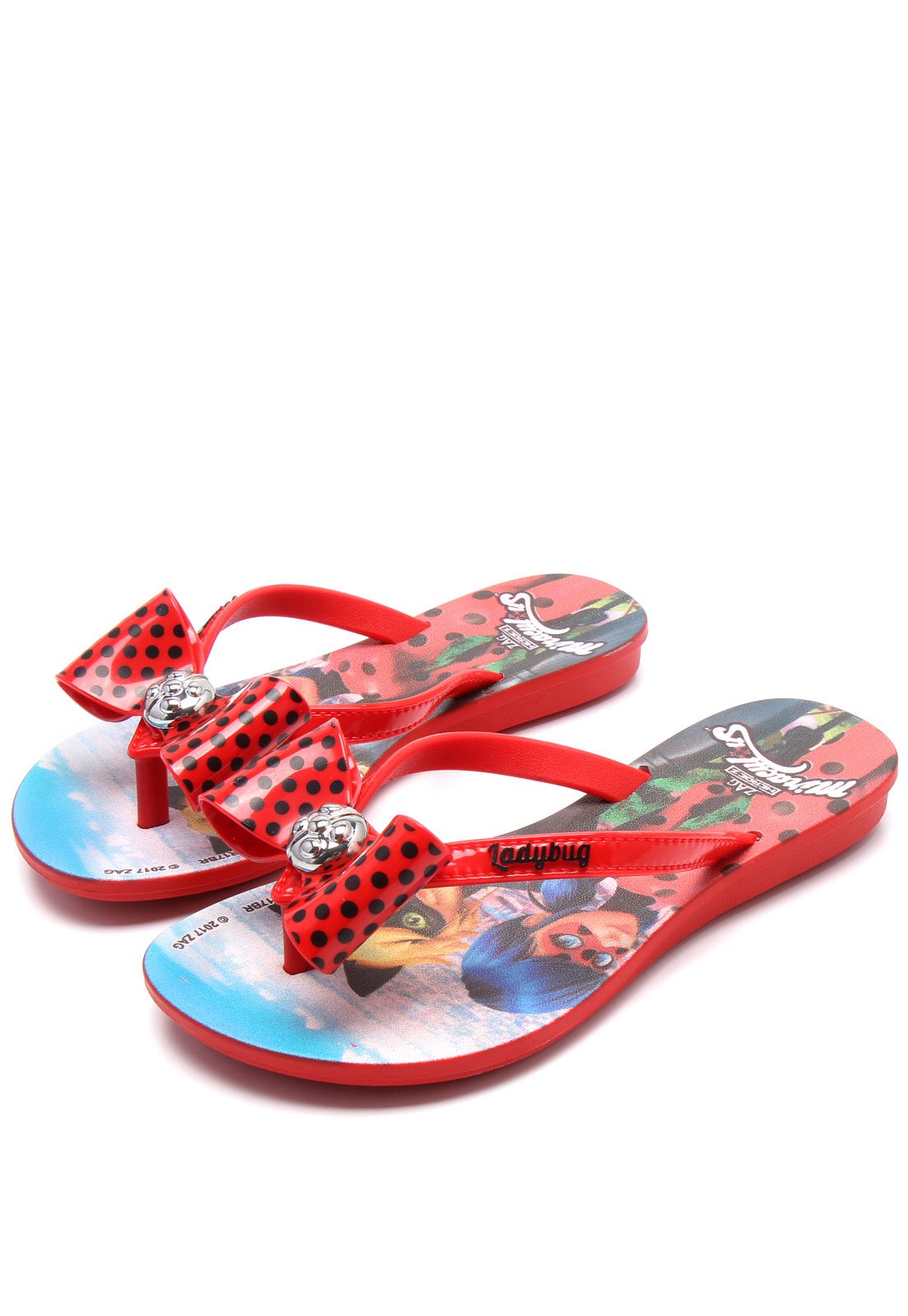 a sandália da ladybug