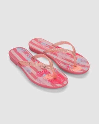 Rasteira Infantil Grendha Amor em Flor Rosa