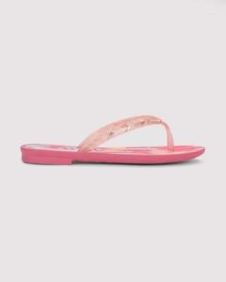 Rasteira Infantil Grendha Amor em Flor Rosa