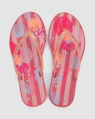 Rasteira Infantil Grendha Amor em Flor Rosa