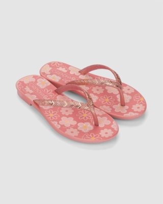 Rasteira Infantil Grendha Amor em Flor Rosa