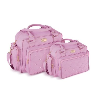 Kit Bolsa Maternidade Bebê Griff Baby Pérolas Rosa Menor preço em Kit Bolsa Maternidade Bebê Griff Baby Pérolas Rosa
