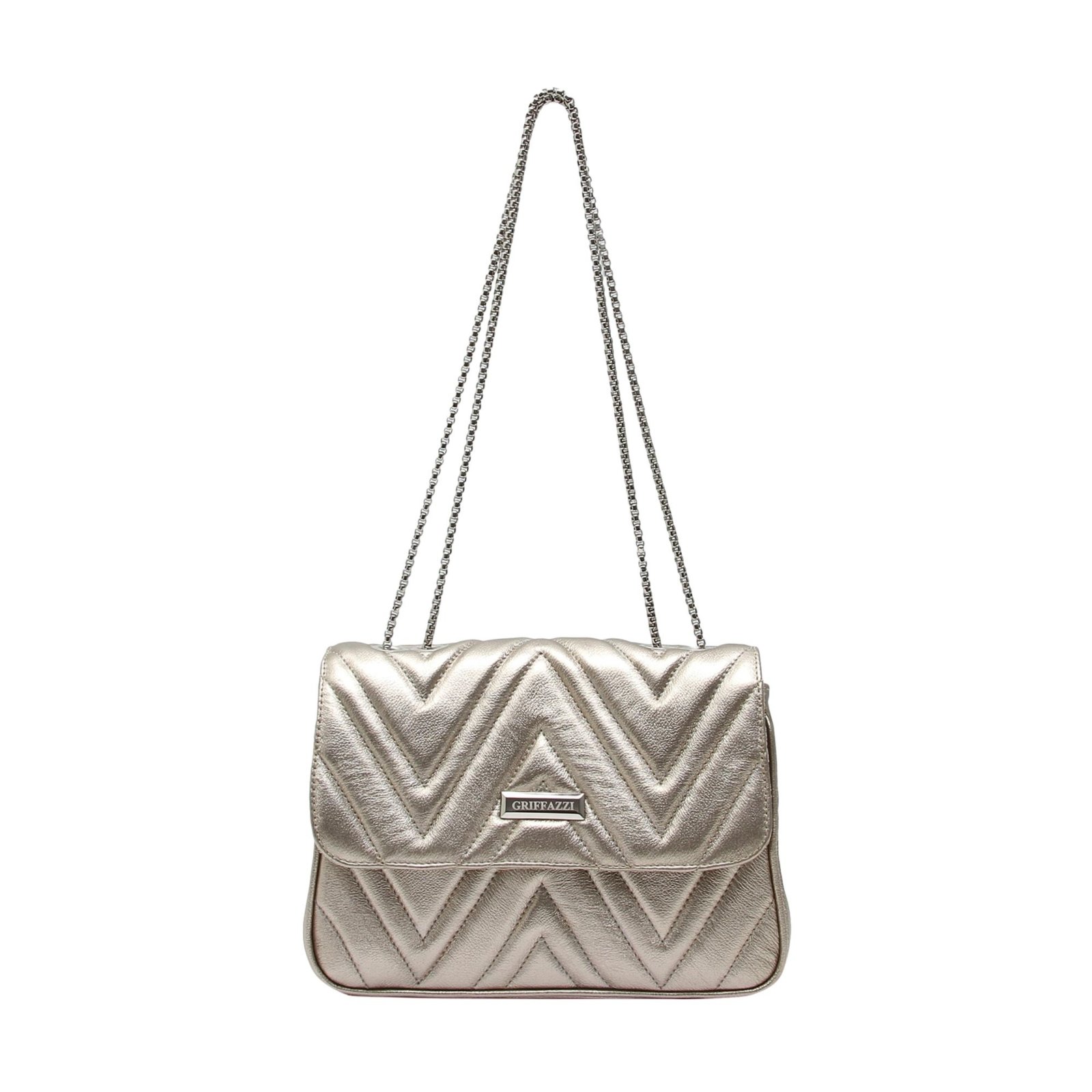 shoulder bolsa prata