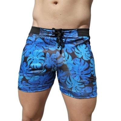 Bermuda & Sunga Boxer Grigo Collection Blue Adam  Azul