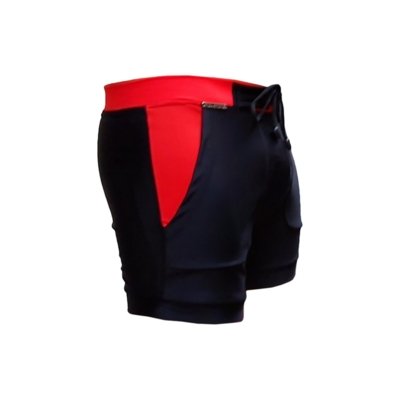 Bermuda & Sunga Boxer Grigo Collection Preta e Vermelha  Preto