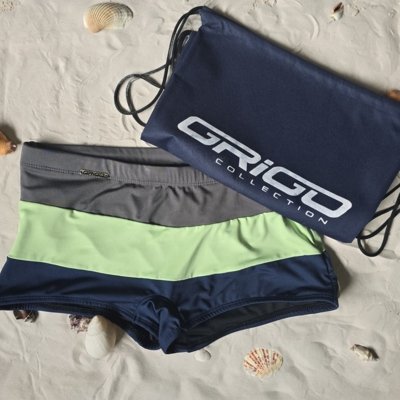 Sunga Boxer Triple Grigo Collection  Verde