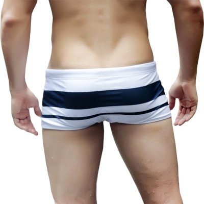 Sunga Boxer Two Lines Branco