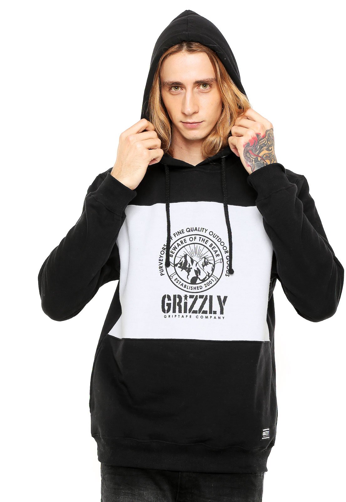 moletom com capuz grizzly