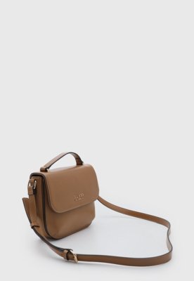 Bolsa Feminina Guess Retangular Logo Marrom