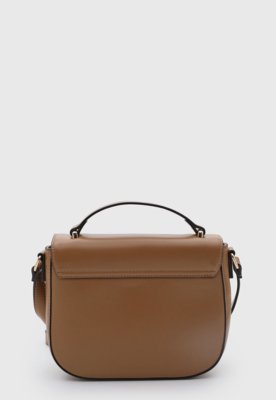 Bolsa Feminina Guess Retangular Logo Marrom