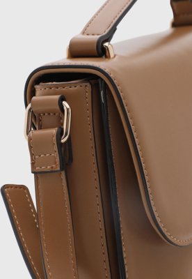 Bolsa Feminina Guess Retangular Logo Marrom
