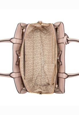 Bolsa Guess Cadence Satchel Rosa Claro