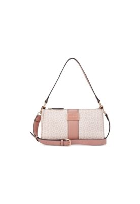 Bolsa Guess Isabella Mini Shoulder Rosa Claro