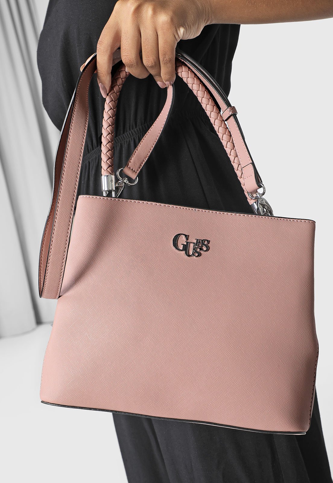 guess brown and pink bolsa